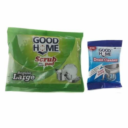 Scrub Pad Packaging Pouch - Plastic, Multi Color, Printed Pet Pattern | Durable Design, Ideal for Efficient Packaging Solutions