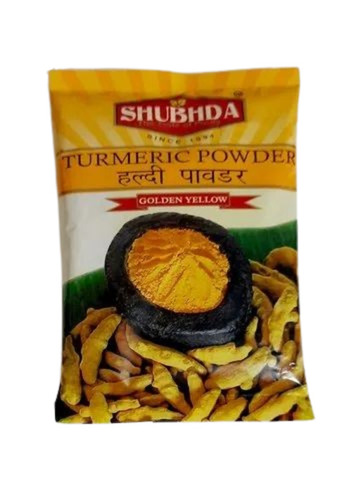 Turmeric Powder Packaging Pouch - Multi Color Printed Plastic Material | Durable, Lightweight Design for Convenient Storage