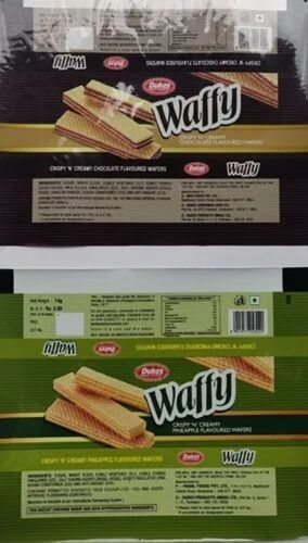 Wafer Packaging Pouch - Plastic Material, Multi Color, Printed Design | Ideal for Efficient Wafer Packaging Solutions