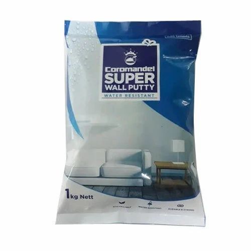Wall Putty Packaging Pouch - Plastic, Multi Color | Printed Design for Versatile Use and Secure Storage