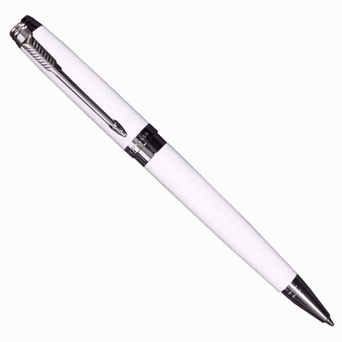 White Ballpoint Pen  - Material: Metal