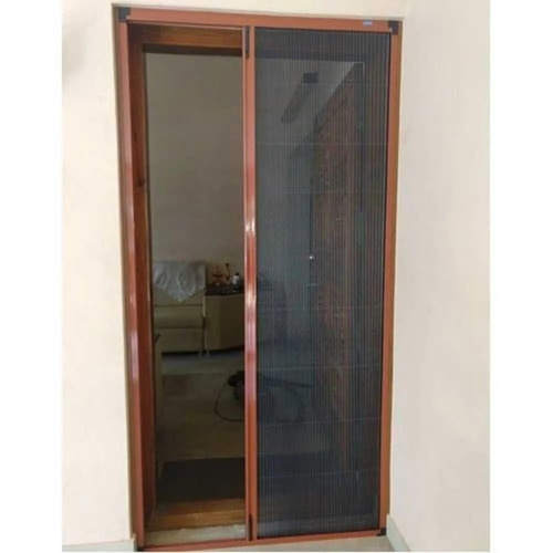 Aluminium Mesh Doors - Durable High Strength, Corrosion Resistant, Automatic Accordion Style with Fireproofing Infill, Copper Finished