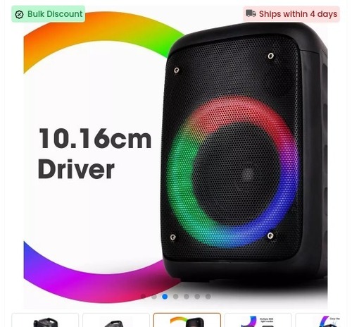 Bluetooth Speaker - Color: Gfdb