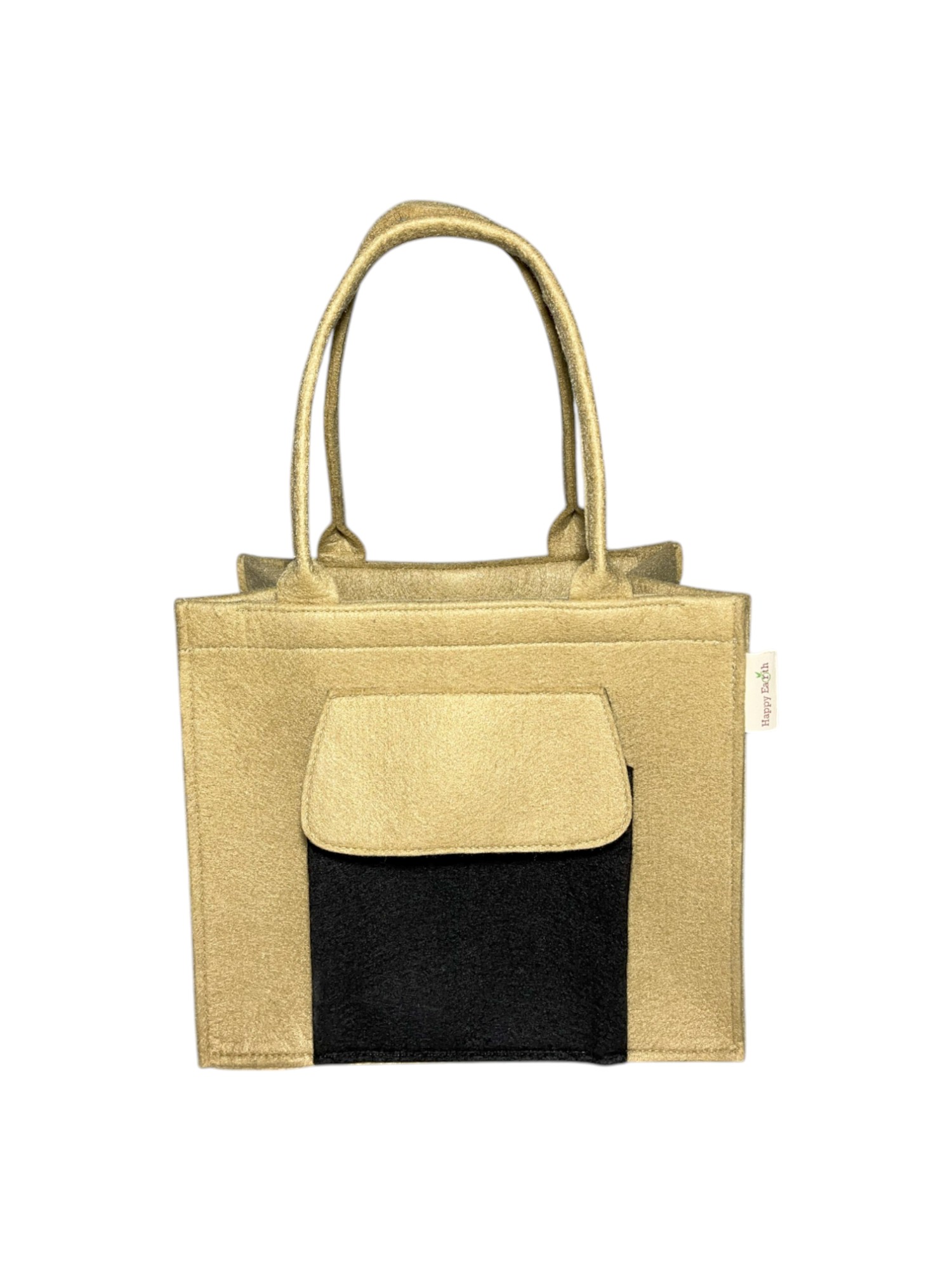 Happy Earth Recycled Felt Lunch Box Bag - Premium Recycled Felt, Hand Length Handle, Multiple Colors | Biodegradable, Moisture Proof, Recyclable, Eco-Friendly Design