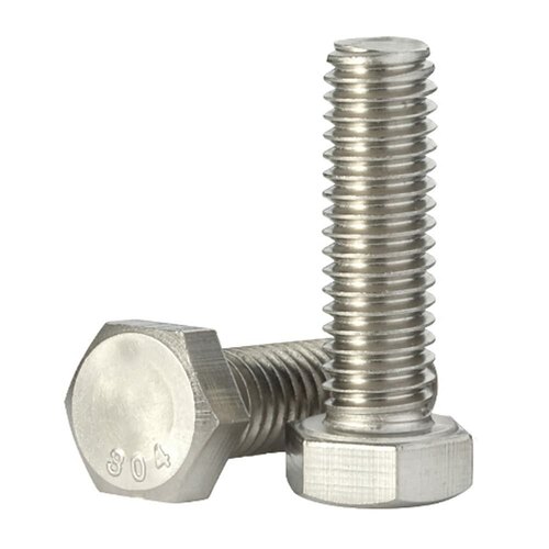 Hex Bolt - Industrial Grade, Customized Size, Silver Color, Hexagon Head, Tempered Heat Treatment | Accurate Dimension, Quality Tested, Delivered On Time
