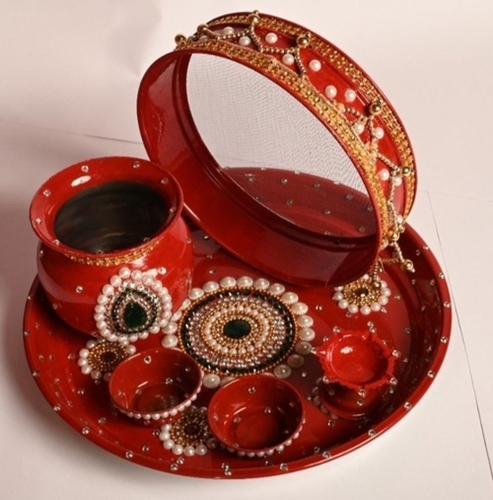 Pooja Thali Set - Fabric Type: Canvas