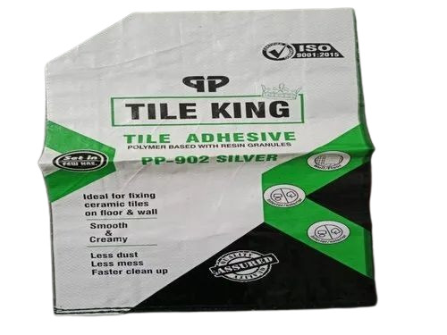 Tile Adhesive Packaging Bag - LDPE Material Multi Color Design | Durable and Printed for Easy Identification