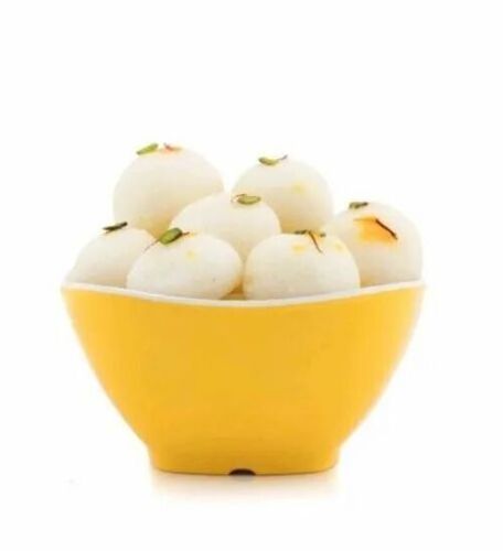 White Bengali Rasgulla - 1 Kilogram Box | Fresh, Good Quality, Sweet Taste, Regular Size, 3 Days Shelf Life