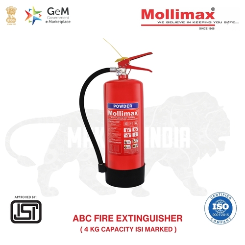 Abc Fire Extinguisher 4kg Map 40% By Mollimax Fire Protection Industries Pvt Ltd