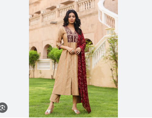 Ladies Casual Wear Kurti Pant Dupatta Set