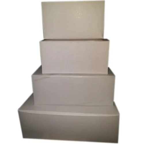 Cake Packaging Boxes - Paper Material, Square Shape, Glossy Lamination Finish | Eco-Friendly, Silkscreen Printed, Durable White Design