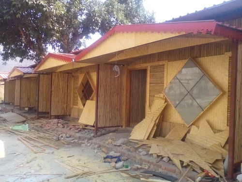 Resort Bamboo Hut - PVC Panel Two-Door Structure | Lightweight Customizable Sizes Thermal Insulation Pest Resistant Quick Installation