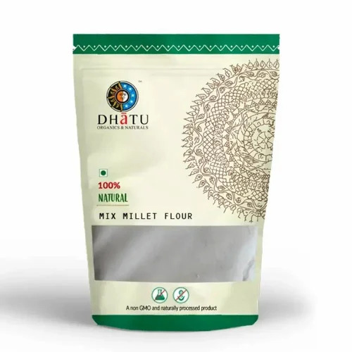 Dhatu Mixed Millet Flour - 500 Grams Packet | Natural, Good Quality, Suitable for Food Use