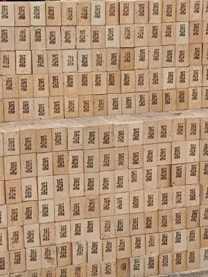 High Alumina Fire Bricks - 230x115x75 mm Cream Color Solid Structure with Extreme Heat Resistance