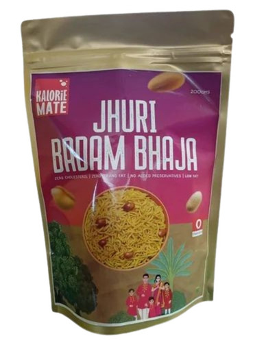Kaloriemate Jhuri Badam Bhaja Namkeen - 200 Grams Packet | Spicy, Good Quality, Tasty, Shelf Life: 12 Months