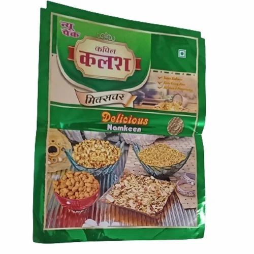 Namkeen Packaging Pouch - LDPE Material, 8*12 Inches Size, Multi Color | Center Sealed Pouch, 1 Kg Capacity, Versatile for Various Uses