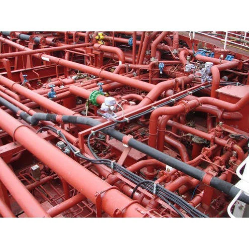 Piping System - Aluminum & Metal, 10000-15000kg Hydraulic Automatic with Red LTZ Round Design | Industrial, AISI Standard, Bare Surface Treatment