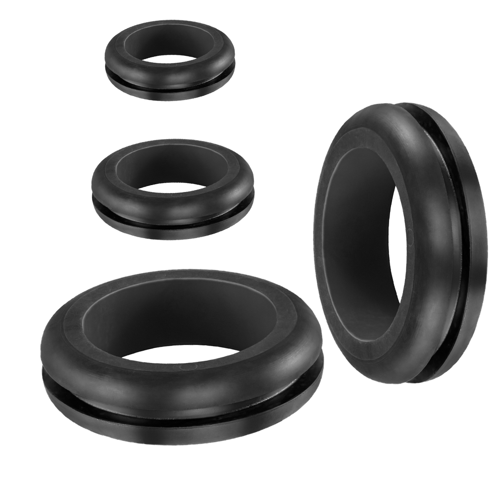 Rubber Grommets Open and Closed