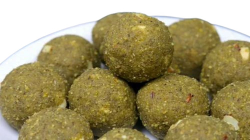 Special Green Gram Laddu - 100% Pure, Fresh, Regular Size | Tasty, Sweet, Good Quality, 500 Grams, 3 Months Shelf Life