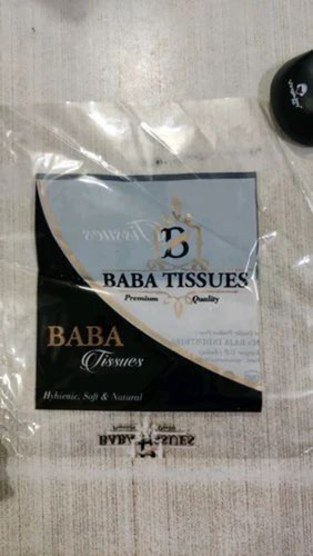 Tissue Packaging Pouch - Plastic, 8*12 Inches, Glossy Finish, Printed Flexographic Design, Heat Sealed Closure | Multiple Sizes Available