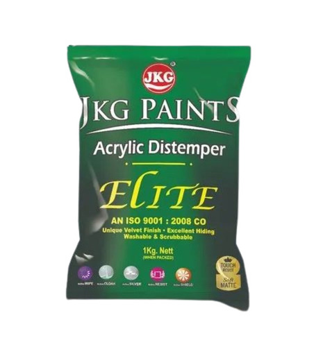 Distemper Packaging Bags - Plastic Material, Printed Design for Reliable Usage | Durable Plastic Composition, Ideal for Secure Distemper Packaging