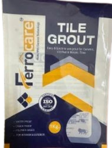 Tile Grout Packaging Pouch - BOPP, 8x12 Inches, Multi-Color | 3 Side Sealed, Glossy Finish, Rotogravure Printed, Multi Layer Lamination