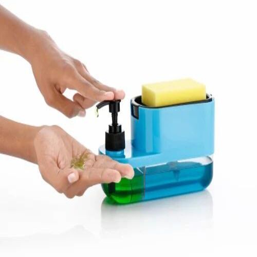 2 In 1 Soap Pump Plastic Dispenser - Plastic, 500 ml Capacity, Manual Operation | Customizable Size and Features