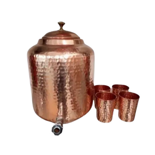 8 L Copper Water Tank Set