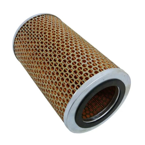 Air Compressor Filter - Stainless Steel, 250 mm Diameter, Brown and Silver | Durable Round Design for Efficient Impurity Filtration