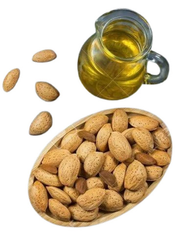 Almond Sweet Carrier Oil (Cold Pressed) - Pale Yellow Bottle, Good Quality | Fragrance Compound, 99% Purity, 12 Months Shelf Life