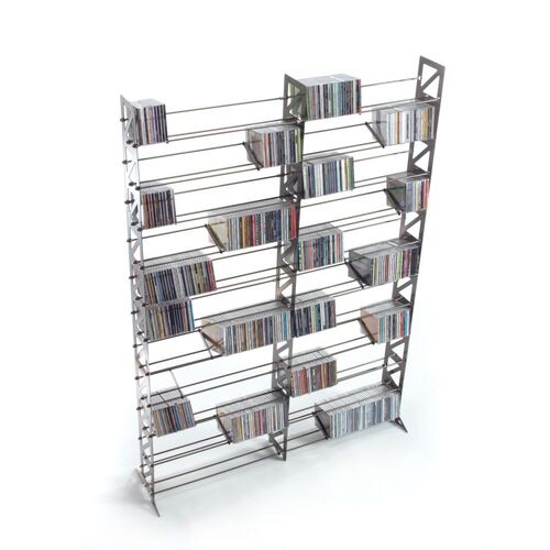 Cd Storage Rack - Color: Silver