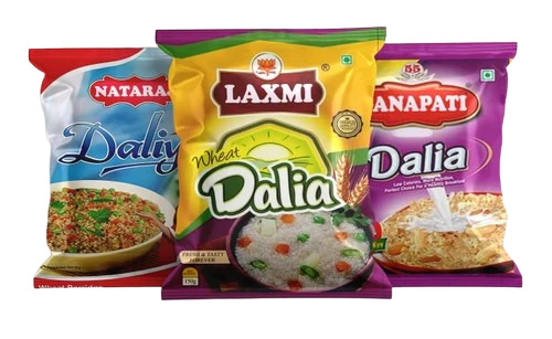 Dalia Packaging Pouch - Polystyrene, 3 Side Sealed , Multi Color, Printed with Glossy Finish & Double Layer Lamination