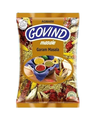 Garam Masala Packaging Pouch - 50 gm LDPE Window Pouch, Multi-Color, 6x4 Inches Size