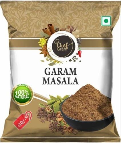 Garam Masala Packaging Pouch - LDPE, 500mm Width x 1200mm Height, Multi Color | Center Sealed, Printed, Laminated, 250 Gram Capacity
