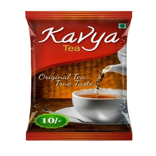 Printed Tea Packaging Pouch - BOPP Material Flat Pouch Design Multi-Color Digital Print Glossy Finish Heat Sealed Closure