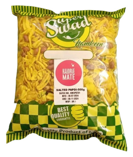 Salty Papdi Mixture Namkeen - 500 Grams | Spicy Taste, Good Quality, 3 Months Shelf Life, Pack of 2 Packets