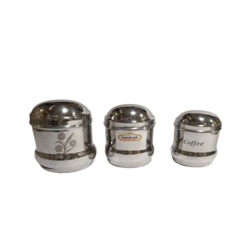 Stainless Steel Sugar Pot 3 Pieces Set