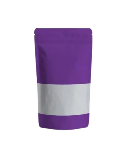 Standup Zipper Pouch - Plastic Material | Plain Design for Versatile Packaging Solutions