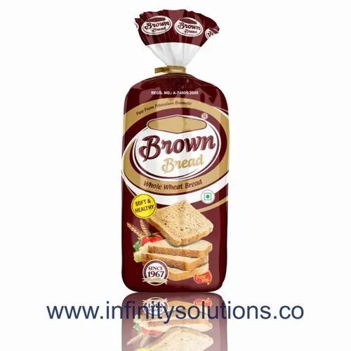 Bread Packaging Pouch - Multi Color Printed Plastic | Versatile Packaging Material for Fresh Bread Preservation