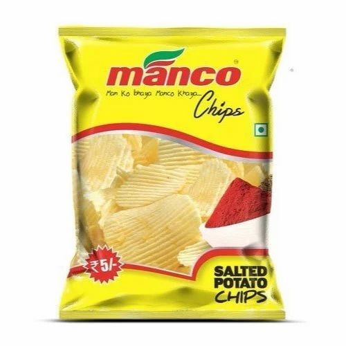 Chips Packaging Pouch - Plastic Material, Center Sealed Design, Multi Color Printed Pattern | Ideal for Snack Preservation and Presentation