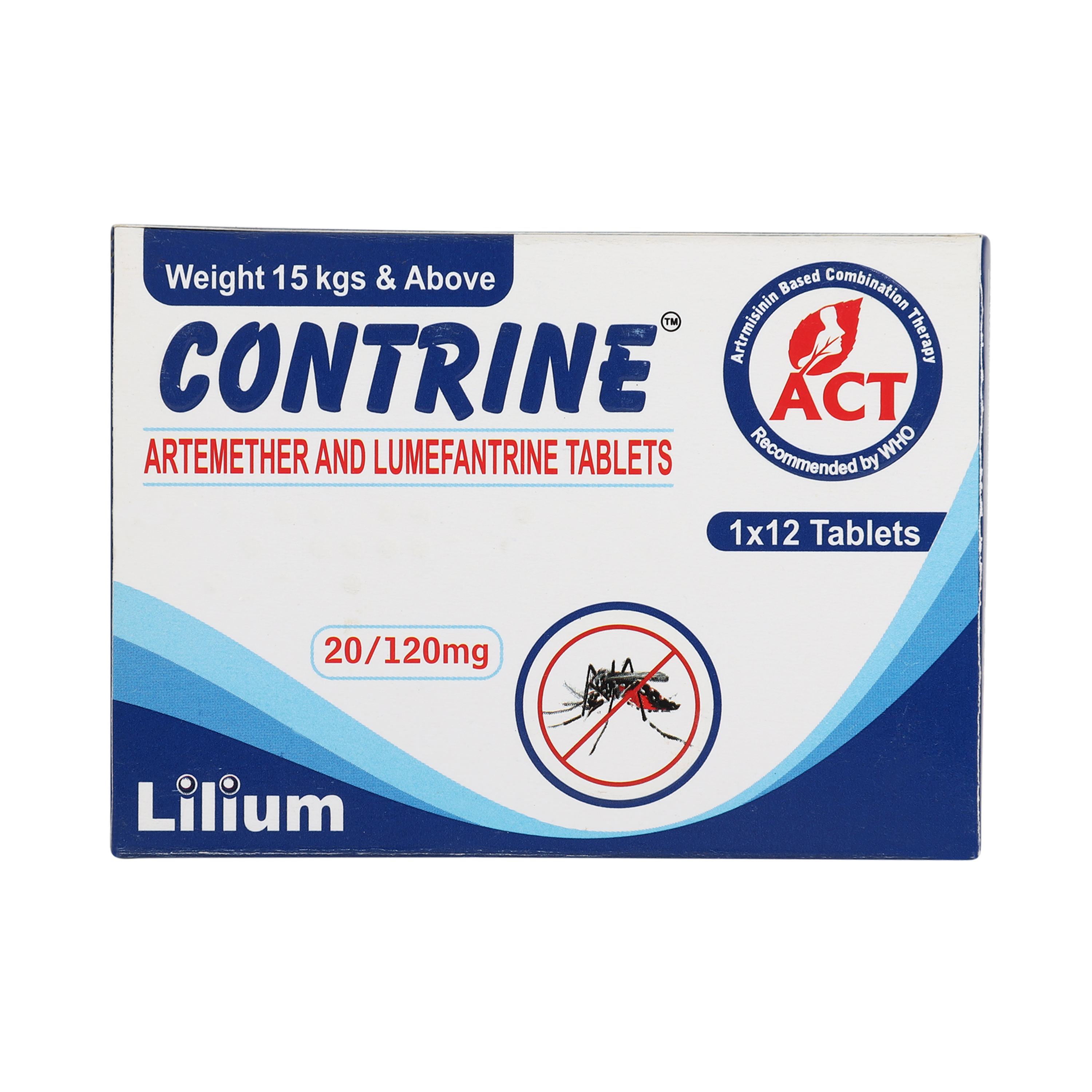 Contrine (Artemether and Lumefantrine tablets)