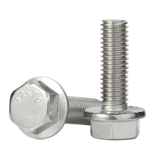 Flange Bolts - Stainless Steel, 6 mm to 30 mm Diameter, 20 mm to 200 mm Length | Heavy Duty, Vibration Resistant, Easy Installation, Long-Lasting Performance