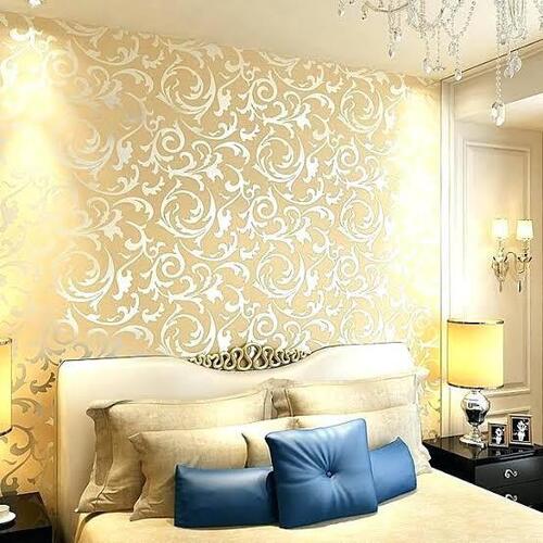 Metallick Wallpaper - Foil, Textured Surface | Luxurious Appearance, Scratch Resistant, Water Resistant, Easy to Clean, Anti-Static, Fireproof, Moisture-Proof, Mould-Proof, Smoke-Proof