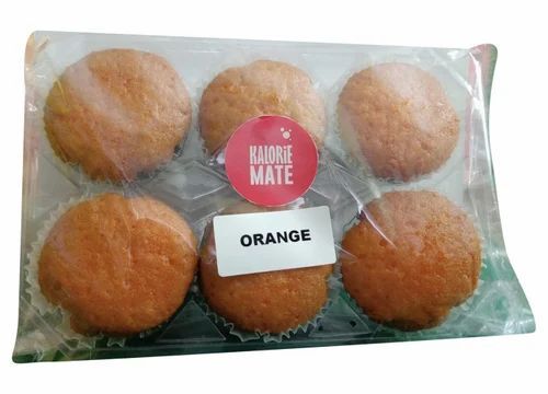 Orange Cup Cake - Good Quality Round Packet, 6 Piece Pack Size with Refreshing Orange Flavor and 3 Week Shelf Life