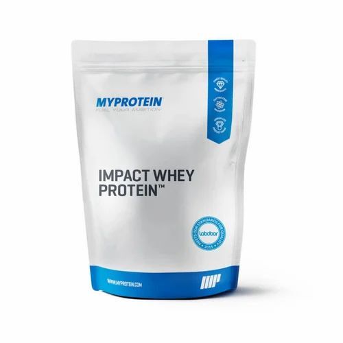 Whey Protein Packaging Pouch - Multi Color Printed Plastic | Ideal for Storing and Preserving Whey Protein Products