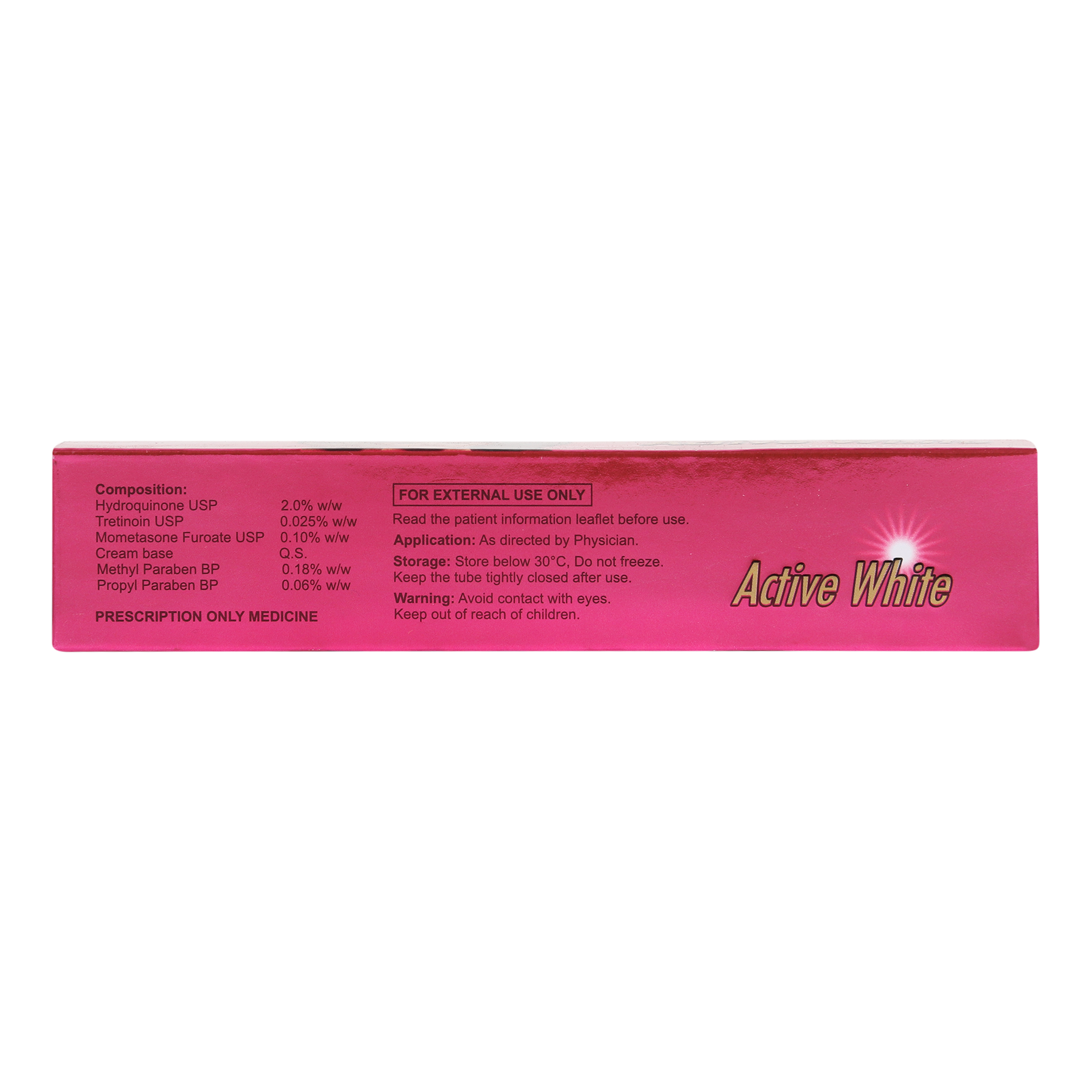 Active White (Hydroquinone Tretinoin & Momelasone Furoate)