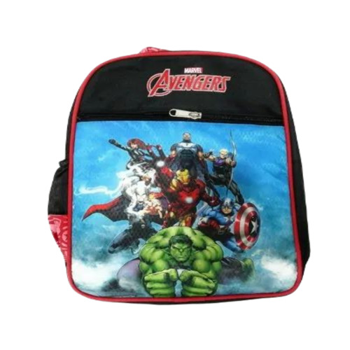 Avenger Printed Kids School Bag - Polyester Material, Multicolor Design, Moisture Proof | Premium Grade, Zipper Top, Optimum Quality Backpack