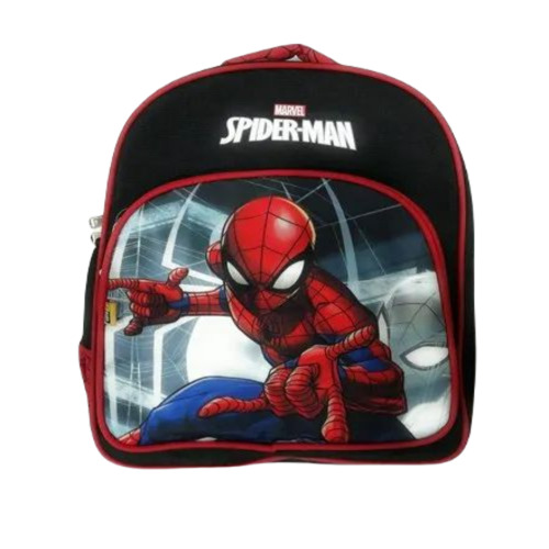 Black Printed School Bag
