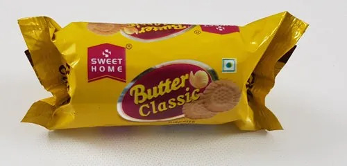 Butter Classic Biscuits - Round Shape Sweet Taste Crispy Texture | Eggless Delicious Classic Butter Cookies