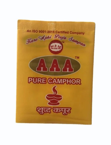 Camphor Packaging Pouch - Plastic Material | Printed Pattern for Durable and Versatile Usage